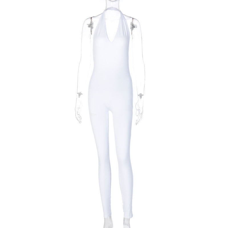 Women Skinny Sleeveless Jumpsuit – Sportlich & Figurbetont